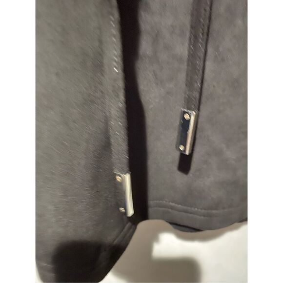 Halston women’s black front tie, cap sleeve dress size small  - Picture 4 of 5